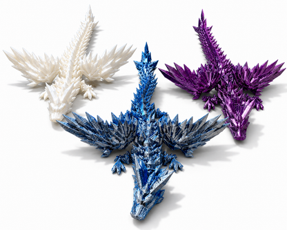 Dragon Cristal  3D Con Alas Grande