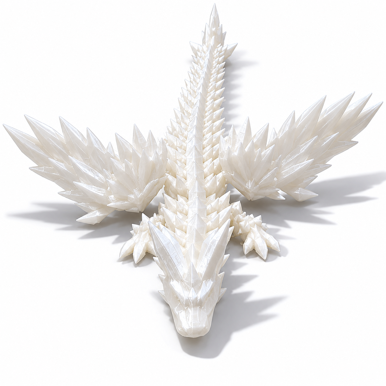 Dragon Cristal  3D Con Alas Grande