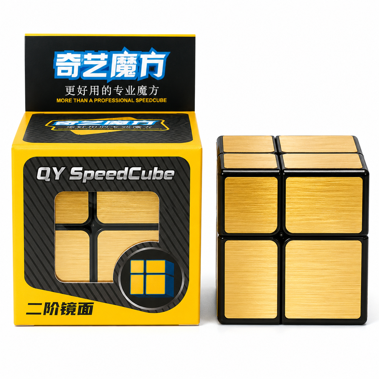 Cubo Mirror 2x2 Dorado